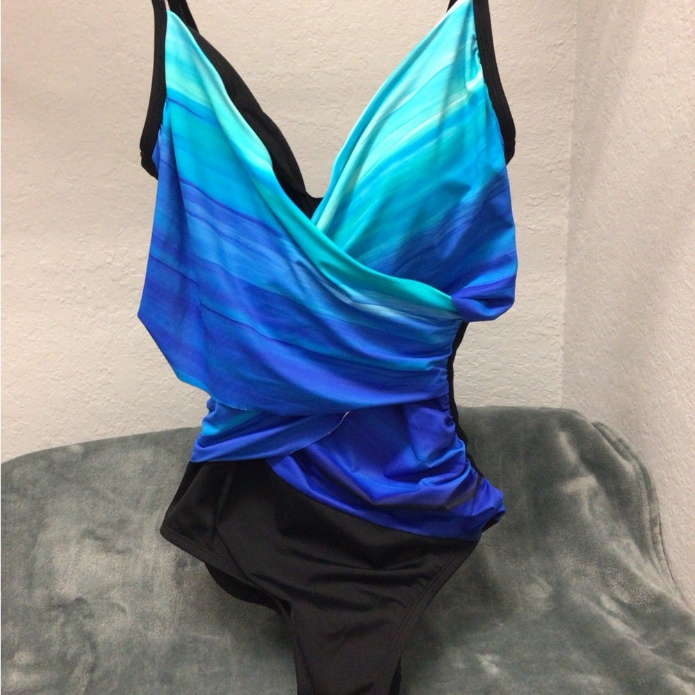 Magicsuit Blue and Black One Piece Swimsuit